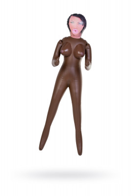 Кукла надувная Dolls-X by TOYFA Michelle, негритянка, с тремя отверстиями, 160 см