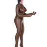 Кукла надувная Dolls-X by TOYFA Michelle, негритянка, с тремя отверстиями, 160 см