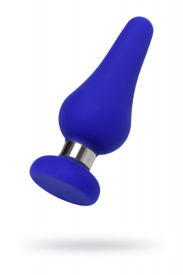 Анальная втулка ToDo by Toyfa Сlassic, размер L, силикон, синяя, 13 см,  4,6 см