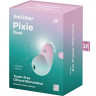 Вакуумный стимулятор клитора Satisfyer Pixie Dust, силикон, зеленый, 9,4 см