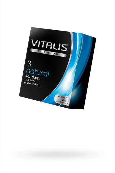 Презервативы Vitalis, premium, классические, 18 см, 5,3 см, 3 шт.