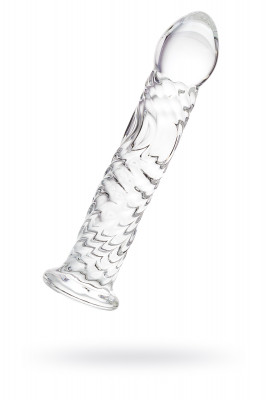 Нереалистичный фаллоимитатор Sexus Glass, стекло, прозрачный, 16,5 см