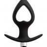 Анальная вибровтулка-расширитель POPO Pleasure by TOYFA Cordis M, силикон, черная, 14 см,  5,5