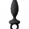 Анальная пробка Erotist Strob S - size, силикон, черная, 11,7 см