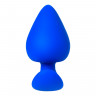 Анальная пробка A-Toys by TOYFA Nosh, силикон, синяя, 8,3 см