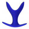 Расширяющая анальная втулка ToDo by Toyfa Bloom, силикон, синяя, 8,5 см,  4,5 см