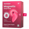 Вакуум-волновой бесконтактный стимулятор клитора Satisfyer Magnetic Deep Pulse, силикон, розовый