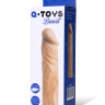 Насадка на пенис TOYFA A-Toys, SoftSkin, телесный, 19,5 см