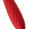 Двусторонний вибромассажер Black&Red by Toyfa, силикон, красный, 21 см