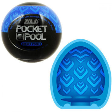 Мастурбатор Zolo Pocket Pool Corner Pocket, белый арт.50337