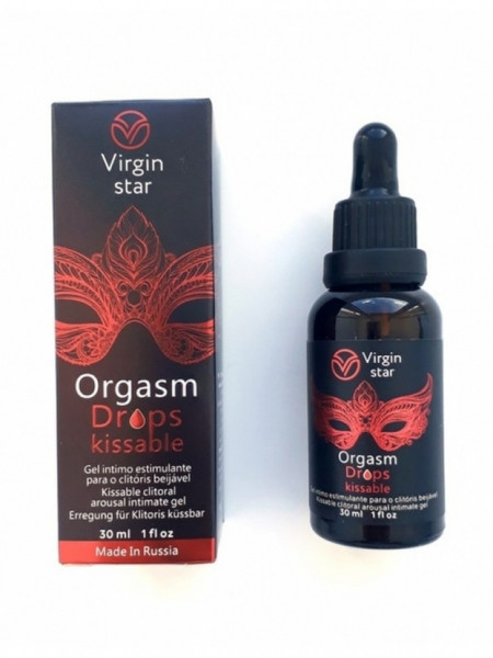 Возбуждающие женские капли от Virgin Star Orgasm Drops Kissable арт.2024