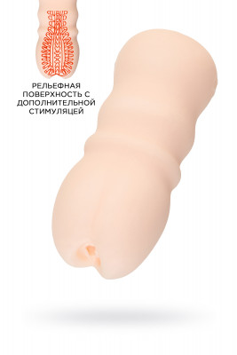 Мастурбатор нереалистичный MensMax FEEL EVE, TPE, бежевый, 14,2 см