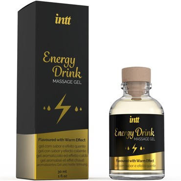 Intt Massage Gel Energy Drink, 30 мл .Массажный гель с ароматом энергетика и согревающим эффектом арт.59537